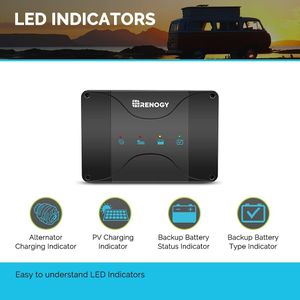Renogy 12V 30A DC-DC Battery Charger with MPPT – RV, Car, Boat Use
