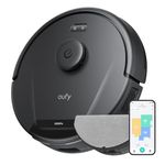 eufy L60 Hybrid Robot Vacuum Cleaner with Mop, Ultra Strong 5,000 Pa Suction to Remove Hair, Dust, iPath Laser Navigation, For Deep Floor Cleaning, Ideal for Hard Floors