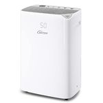 BRITSOU 80 Pints Dehumidifier Up to 4500 Sq. Ft Large Room Home Basement Bedroom Bathroom Garage Large Room Quiet Dehumidifie with Drain Hose Intelligent Humidity Control with Auto Shut Off