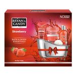 Bryan & Candy Bath Tub Essentials|Gift Set For Women And Men | Complete Home Spa Experience (Strawberry Tub Kit)