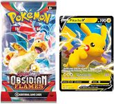 Pokémon TCG Booster Pack & Ultra Rare Card Bundle | Includes EX, V, VMAX, or VSTAR Cards | Perfect Pokemon Gift Bundle | 100% Authentic Pokémon Cards + TitanCards® Toploader