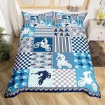 Motorcycle Dirt Bike Duvet Cover Qu