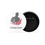 dhcrafts Pin Badge Multicolor Fitness Coach Glossy Finish Design Pack of 1 (58mm)