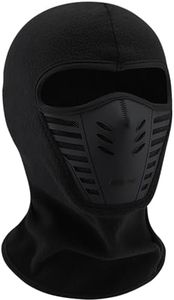 TRIXES Balaclava for Men - Airsoft Mask - Face Shield - Bike Accessories - Face Mask - Neck Warmer -Ski Mask Balaclava - Ninja Mask - One Size - Colour Black