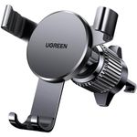 UGREEN Car Phone Holder Air Vent Universal Gravity Mount Cradle, Compatible with iPhone 16 Pro Max, Galaxy S25 Ultra, and More 5.8-7.2'' Phones, Black