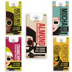 A Diabetic Chef Combo Packs Of Sugar-Free Belgian Dark Chocolates Bar With 55% Cocoa 40 grams (Pack of 5 Flavours)