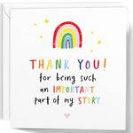 Thank You Card, Thank You for Being an Important Part of My Story Card