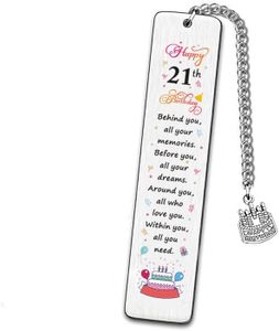 21 Year Old Birthday Gifts for Women Men Behind You All Your Memories Book Mark for Reading Book Lover 21st Birthday Gifts for Her Him 21 Yrs Old Girlfriend Birthday Gift