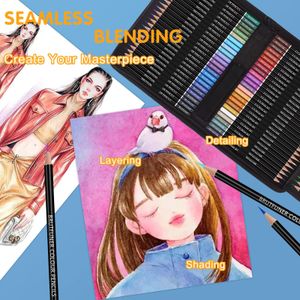 Melifluo 72-Color Pencil Set – Artist Quality Coloring Pencils