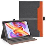 DLveer Universal Case for Hakaug Tablet 10 10.1 Inch/Doogee U10 Tablet/OSCAL Tablet 10 Inch/HotLight Tablet 10 Inch/Teclast P30/SGIN Tablet, Multi-Angle PU Leather Cover for 10-11 Inch Tablet, Black