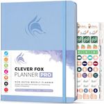 Clever Fox Planner PRO – Weekly & Monthly Life Planner to Increase Productivity, Time Management and Hit Your Goals, 21.5x28cm (Periwinkle)