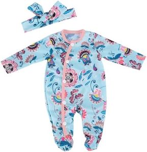 BABESIDE 2 PCS Reborn Baby Doll Clothes with Hat for 17-22 Inch Dolls, Baby Dolls Outfit Accessories Set Girls Baby Clothing , Blue