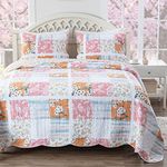 Greenland Home Everly Shabby Chic Quilt Set, 3-Piece Full/Queen