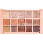 C2P Pro Pathfinder 15 Colors Shimmer Glitter Eyeshadow Palette | Long Lasting Blendable Eye Shadow Makeup Palette for Women | Paraben Free & Cruelty Free - Burned Almond 06, 24 gm