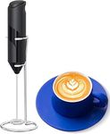 Milk Frother Handheld Milk Foamer Electric Mini Drink Mixer,1Pc Electric Milk Frother Handheld with Stand,Milk Foam Frother Mini Blender Mixer, Handheld Milk Frother,Powerful Milk Foam Frother