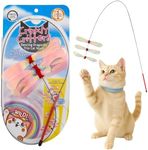 NECOICHI Crinkly Critters Dancing Dragonfly Trio Wire Cat Wand No.1 Selling Cat Toy in Japan