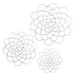 Flower frog floral grid Keep bouquet stable and make arranging and displaying flowers easier bouquet twister recyclable，3 Pack