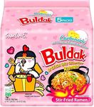 Samyang Hot Chicken Carbo Flavour Buldak Ramen Noodles Carbonara 130g Pack of 5