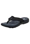 Skechers Men's Evented-ARVEN Sandals, Black, 9 M US