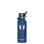 Sparrow Insulated Water Bottle Kids 500ml - FlipFlow Metal Water Bottles with Straw Lid - BPA Free - Leakproof Stainless Steel Flask for School, Sports, Travel