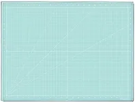 Glass Craft Mat | Magnetic | Heat, Scratch, & Stain Resistant | Perfect for Mixed Media Artwork (Aqua, 18 x 24in)