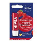 Nivea Fruity Shine Lip Balm in Strawberry 4.8g