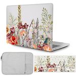 Hard Case Compatible with MacBook Pro 13 inch Older Version 2015 2014 2013 2012 Model A1502 A1425 with Retina Display, Plastic Laptop Shell Case & Keyboard Skin & Computer Sleeve Bag, Bright Flowers