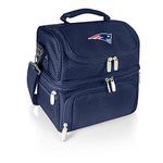 PICNIC TIME NFL New England Patriots Pranzo Insulated Lunch Tote with Service for One, Navy