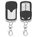 Universal Garage Door Remote for Liftmaster Chamberlain Craftsman Openers with 5 Colors Learn Button, Purple Yellow Green Orange Red, Keychain Included, 2 Pack