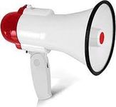 Homerolla, Handheld Megaphone with Loud Speaker, Recorder USB Memory Card Input Announcing Talk Record Play Siren Music, Rechargeable Battery Included- 100 Watt in Multi Color