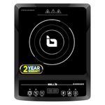 iBELL CROWN SLIM50 Induction Cooktop, 2000W, Auto Shut-Off, Overheat Protection (Black)