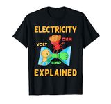 Electrician Volt Engineer Lineman - Electricity Explained T-Shirt