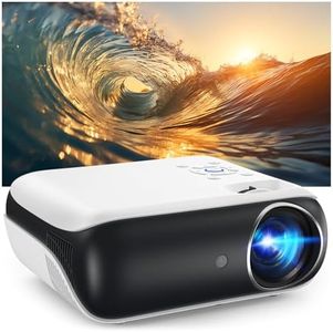 HAPPRUN Projector, Native 1080P Bluetooth Projector with 100''Screen, 9500L Portable Outdoor Movie Projector Compatible with Smartphone, HDMI,USB,AV,Fire Stick, PS5