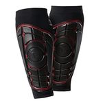 G-Form Pro-S Elite Soccer Shin Guards - Soccer Pads for Adults - Athletic Gear - Black/Red, X-Large