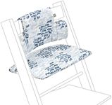 Stokke Tripp Trapp Classic Cushion, Waves Blue - Pair with Tripp Trapp Chair & High Chair for Support and Comfort - Machine Washable - Fits All Tripp Trapp Chairs