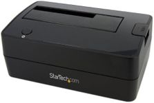 StarTech.com Single Bay USB 3.0 to SATA Hard Drive Docking Station, USB 3.0 (5 Gbps) Hard Drive Dock, External 2.5/3.5" SATA I/II/III HDD/SSD Docking Station, Top-Loading Hard Drive Bay (SATDOCKU3S)