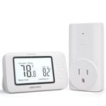 DIGITEN Wireless Thermostat WTC100 Pro Temperature Controller for Cooling & Heating, Remote Controlled Outlet, Easy-to-Use and Non-Programmable Thermostats for Home