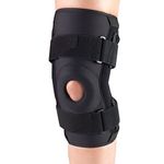 OTC ORTHOTEX Knee Stabilizer with Hinged Bars, Black, X-large