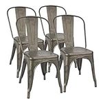 Furmax Metal Dining Chairs Set of 4