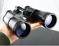 Pullox 10x50 mm HD All Metal Non Slippery Military Use Binoculars for neture Watcing and Sports (Black)