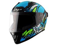 Vega Bolt Bunny Black Neon Blue Helmet-M