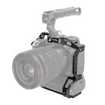 SmallRig EOS R5 R6 Camera Cage for Canon EOS R5/R6 with BG-R10 Battery Grip, Aluminum Alloy Film Movie Making Camera Video Cage with Shoe Mount 3464