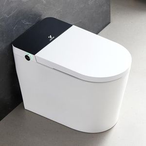 One-Piece Toilets, Tankless Toilet, Elongated Smart Toilet Bowl for Bathroom, Dual 1.0/1.28 GPF Foot Sensor Power Flush, 18 inch Comfort ADA Height Soft-Close Seat, 12" Rough-in, CEC Certified