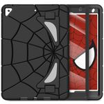 Nitupai Case for iPad 10.2 Case for Kids iPad 9th / 8th / 7th Generation Gen Case Heavy Duty Shockproof Rugged Protective Cover Spiderman 10.2 Inch iPad Case with Stand for Kids, Black+Black