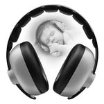 BBTKCARE Baby Noise Cancelling Headphones - Baby Ear Protection 3-36 Months - Comfortable Baby Headphones Against Hearing Damage & Improves Sleep - Grey