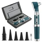 Otoscope Kit, Ear Scope with Light, 3X Magnification, 4 Speculum Tips Size, Ear Infection Detector, Otoscope Ear Care Tool Fit for Adults, Kids, Baby, Elder, Pets, Animals, Pocket Size, Green