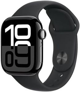 Apple Watch Series 10 GPS 42mm Jet Black Aluminium Case with Black Sport Band - M/L