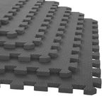Xtrim Puzzle Exercise Mat (6 Tiles & 10 Borders, 16 Sq.Ft. Area) High-Density EVA Foam Mat, Interlocking Tiles, Shock Proof, Protective Flooring for Gym Equipment, Puzzle Foam Mat for Home, Kids Area