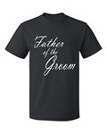 P&B Father of The Groom Men's T-Shirt, L, Black