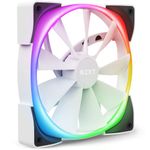 NZXT AER RGB 2-140mm - HF-28140-BW - Advanced Lighting Customizations - Winglet Tips - Fluid Dynamic Bearing - LED RGB PWM Fan - Single (Lighting Controller REQUIRED & NOT INCLUDED) - White